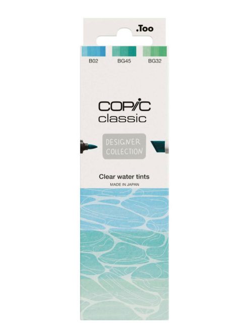 Copic Classic marker készlet, 3 db-os, víztiszta árnyalatok