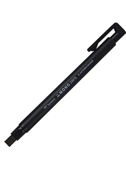 Tombow Mono nulla radír ceruzabetétben, négyzet alakú, fekete