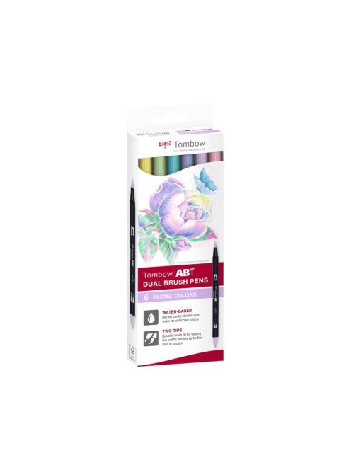 Tombow marker készlet 6 db-os - pasztell