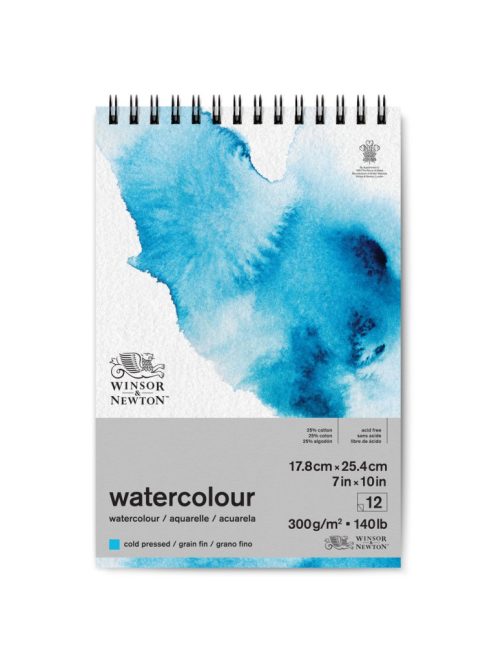 Akvarell tömb W&N CP 300g 178x254mm spirál