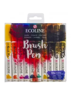 Ecoline Brush Pen készlet 10db Sötét