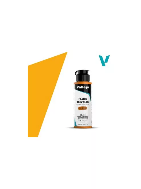 Vallejo Fluid Akril festék 100ml  414 Transparent Orange
