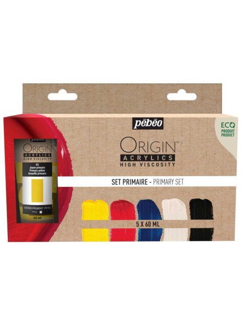 Akrilfesték készlet Pébéo Origin 5x60ml Primary