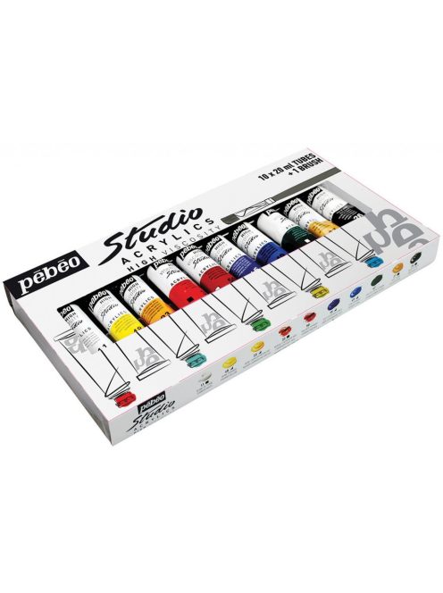 Pébéo akrilfesték készlet 10x20ml