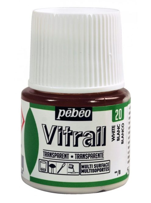 Vitrail üvegfesték 45ml - 20 fehér
