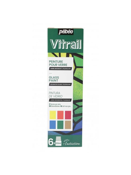 Vitrail üvegfesték készlet 6x20ml