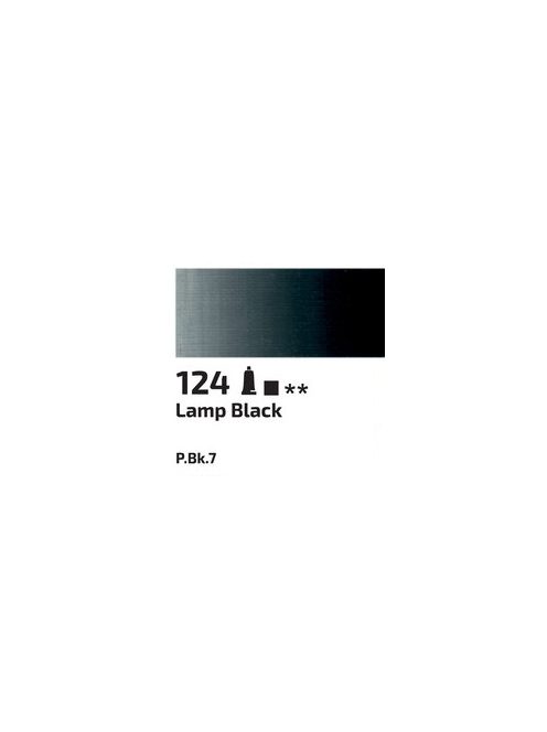 Olajfesték Rosa 45ml – 124 lámpafekete