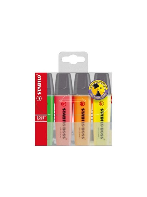 Stabilo Boss Original szövegkiemelő készlet – 4 db Standard