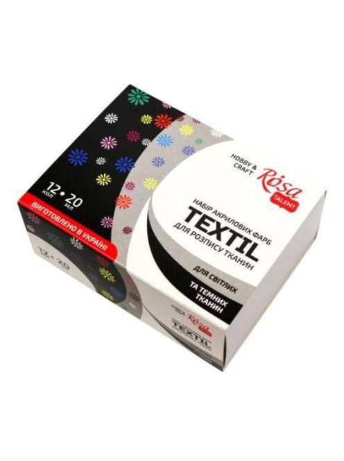 Textilszínek szett Rosa 12x20ml