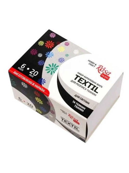 Textilszínek szett Rosa 6x20ml