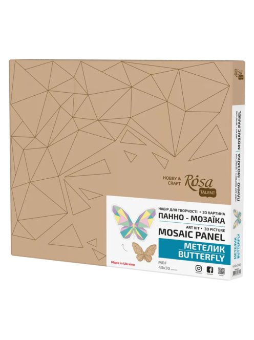 Mozaik 30x43cm Pillangó