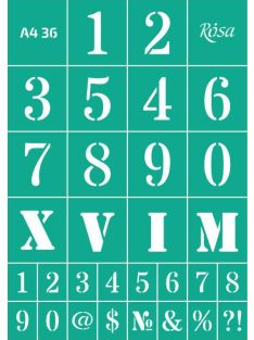 Ismételhető öntapadós sablon A4 – 36