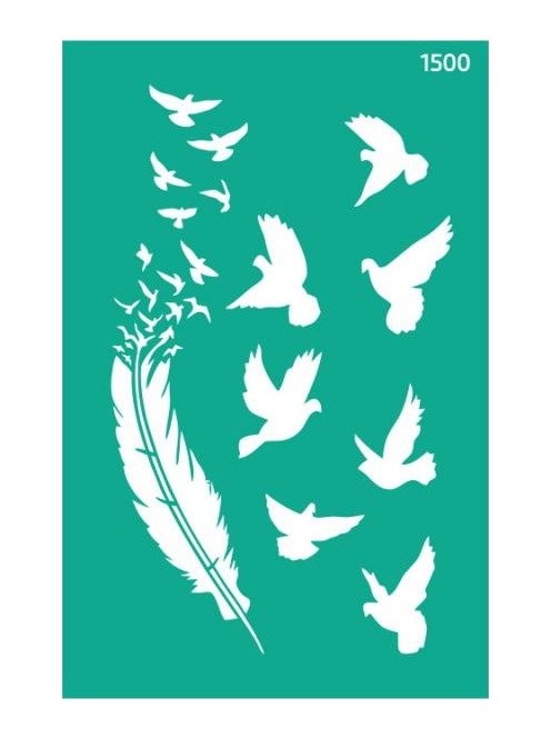 Ismételhető öntapadós sablon 13x20cm – 1500