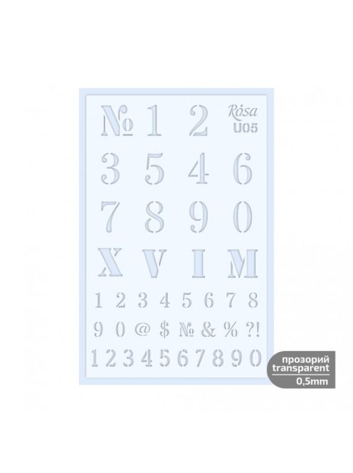 Stencil Rosa 0.5mm 13x20cm – U05