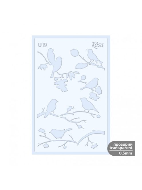 Stencil Rosa 0.5mm 13x20cm – U19
