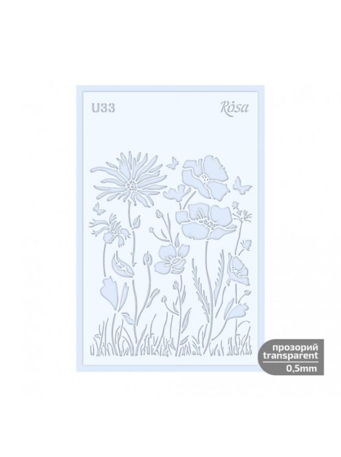 Stencil Rosa 0.5mm 13x20cm – U33