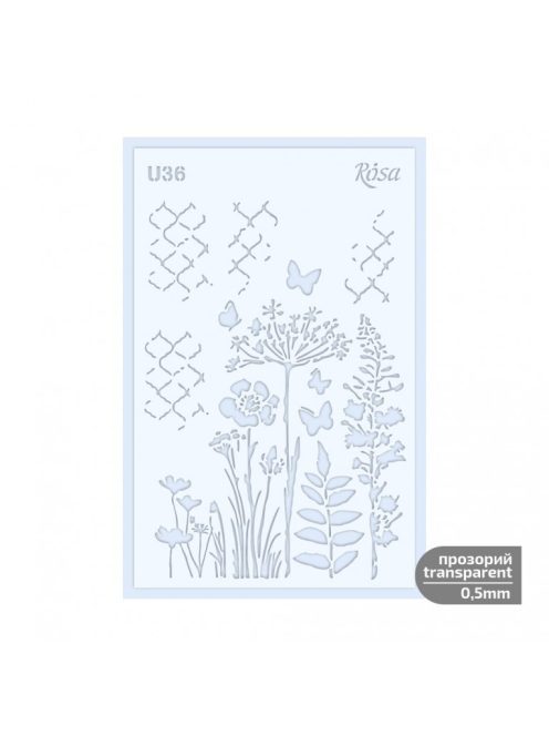 Stencil Rosa 0.5mm 13x20cm – U36