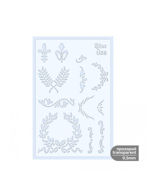 Stencil Rosa 0.5mm 13x20cm – U58