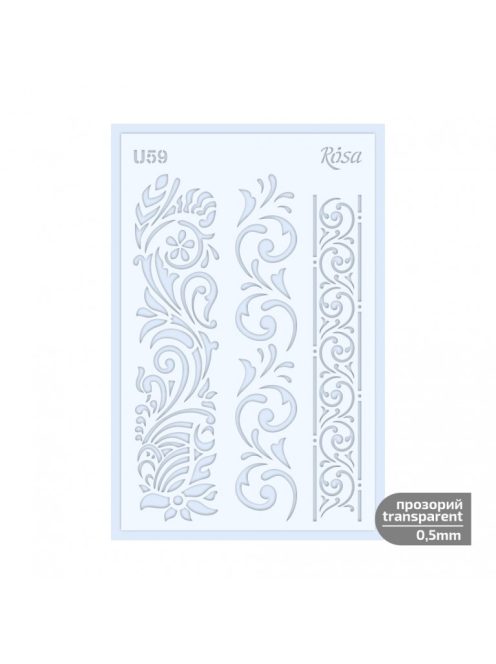 Stencil Rosa 0.5mm 13x20cm – U59