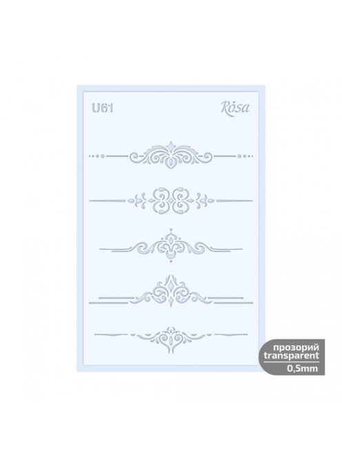 Stencil Rosa 0.5mm 13x20cm – U61