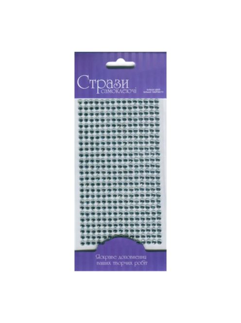 Öntapadós Csillámos Strasszok 5mm 375db – Ezüst