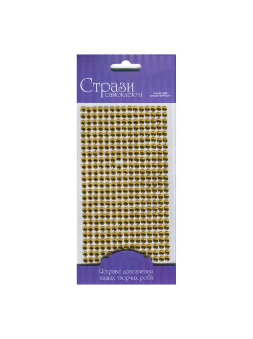 Öntapadós Csillámos Strasszok 5mm 375db – Arany