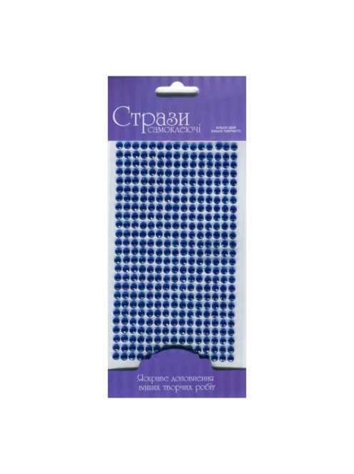 Öntapadós Csillámos Strasszok 5mm 375db – Kék