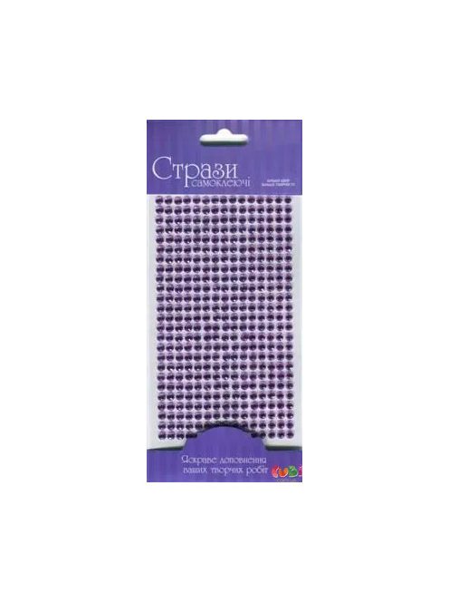 Öntapadós Csillámos Strasszok 5mm 375db – Lila