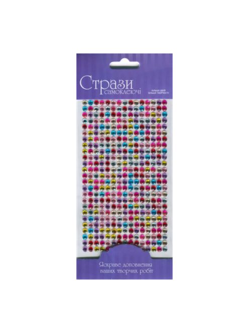 Öntapadós csillámos strasszok 5mm 375db – Mix