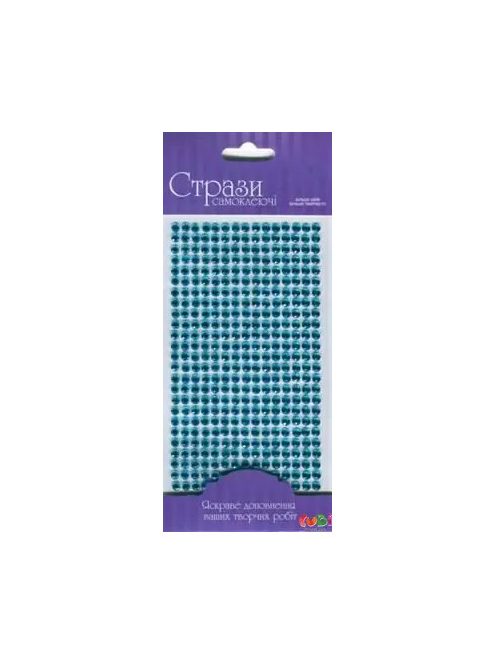 Öntapadós csillámos kövek 5mm 375db - Világoskék