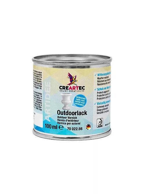 Universal waterproof varnish for outdoor use 100ml satin