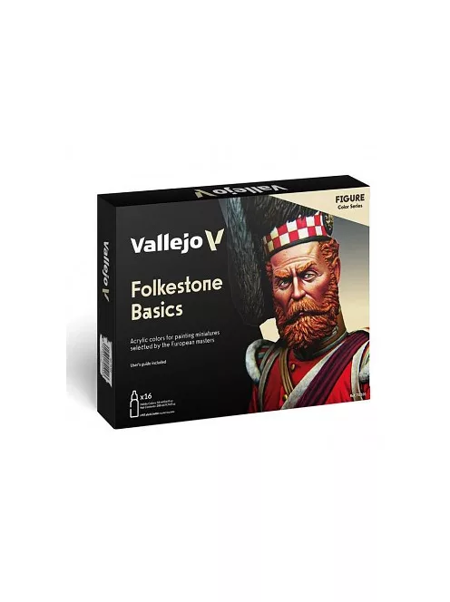 Vallejo modellező festékkészlet 16x18ml – Folkestone Basics