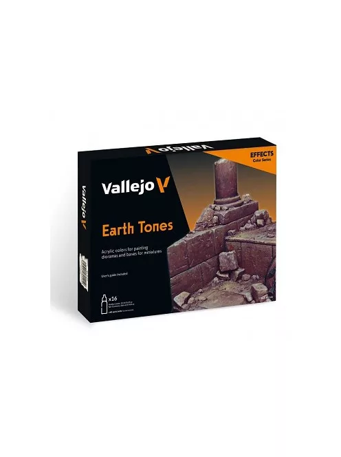 Festékkészlet Vallejo 16x18ml – Earth Tones