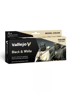   Vallejo modellező festékkészlet 8x18ml – Black & White by Angel Giraldez