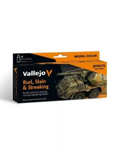   Vallejo modellező festékkészlet – Rust, Stain & Streaking by Scratchmod
