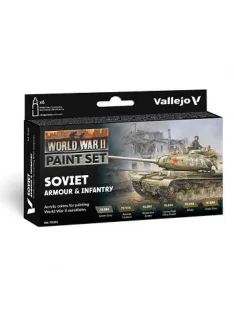   Vallejo modellező festékkészlet 6x18ml – Soviet Armour & Infantry