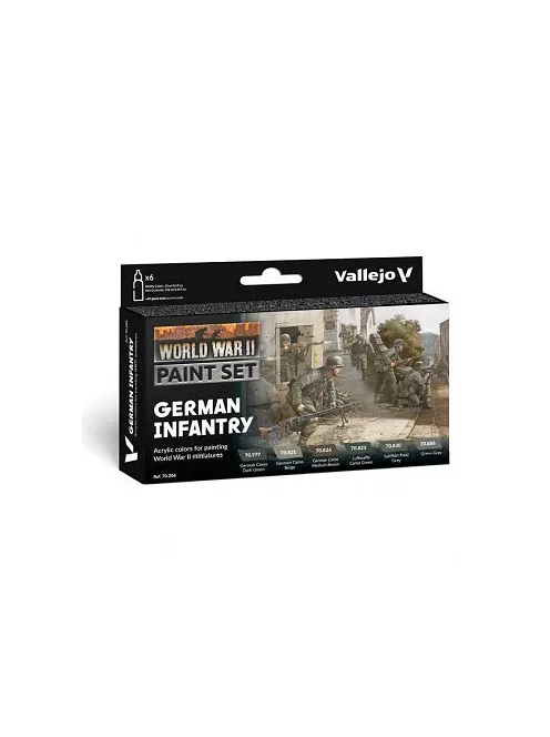 Vallejo modellező festékkészlet 6x18ml – German Infantry