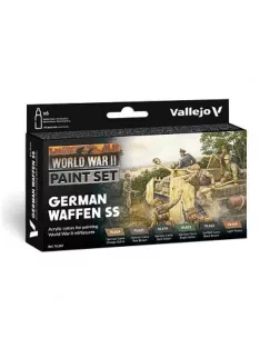   Vallejo modellező festékkészlet 6x18ml – German Waffen SS