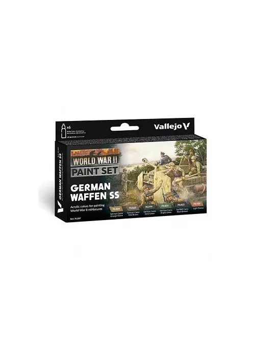 Vallejo modellező festékkészlet 6x18ml – German Waffen SS