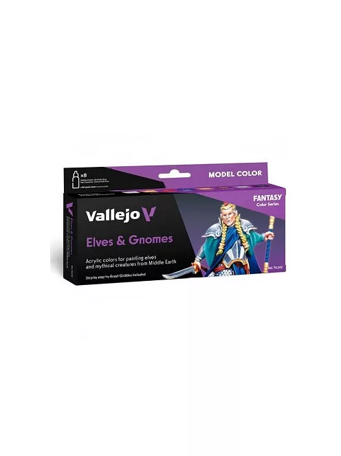 Vallejo modellező festékkészlet 8x18ml – Elves & Gnomes by Angel Giraldez