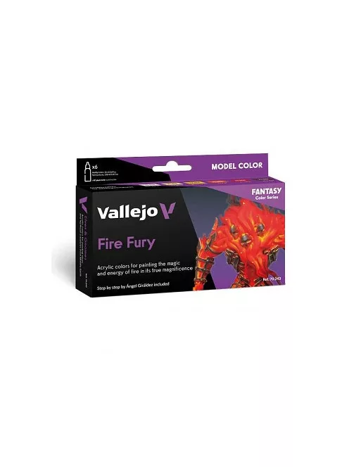Modellező festék set Vallejo 6x18ml – Fire Fury by Angel Giraldez