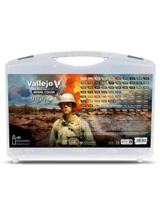   Vallejo modellező festék nagy tok – 80x18ml Military Case