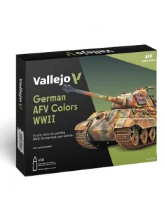   Vallejo modellező festékkészlet 16x18ml – German AFV Colors WWII