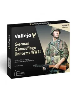   Vallejo modellező festékkészlet 16x18ml – German Camouflage Uniforms WWII