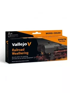   Vallejo modellező festékkészlet 8x18ml – Railroad Weathering by Chema Cabrero