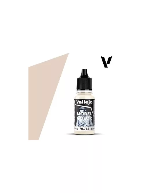 Vallejo modellező festék 18ml – 766 Cream White