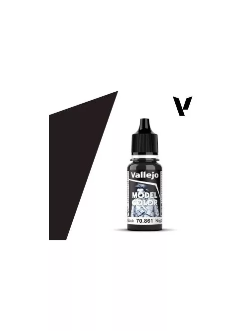 Vallejo modellező festék 18ml  861 Gloss Black
