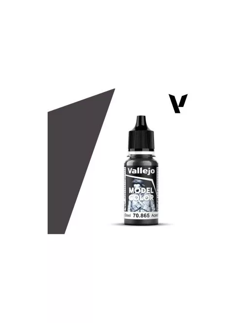 Vallejo modellező festék 18ml  865 Oily Steel (Metallic)