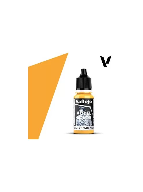 Vallejo modellező festék 18ml  948 Golden Yellow