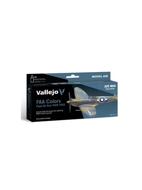 Vallejo airbrush festékkészlet 8x18ml – Fleet Air Arm (FAA)